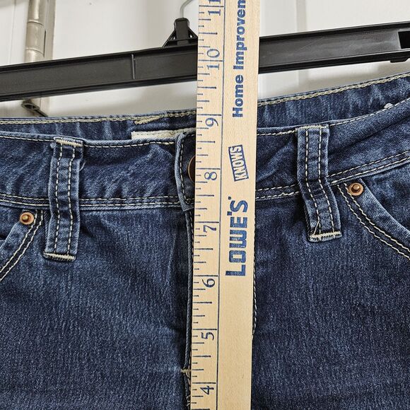 Royalty For Me Cropped Jeans Women's 6 (29x19.5) Blue Denim Mid Rise Cuffed GUC - Picture 7 of 9